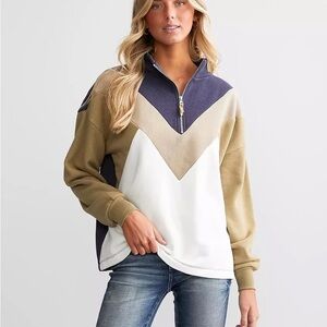 Buckle BKE Color Block Fleece Pullover